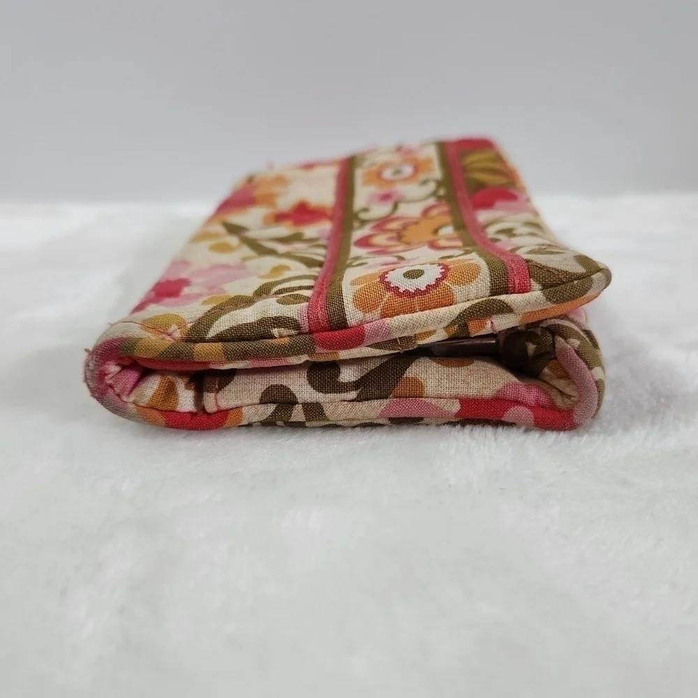 Vera Bradley Retired Folkloric Quilted One For The Money Wallet Coin Bag